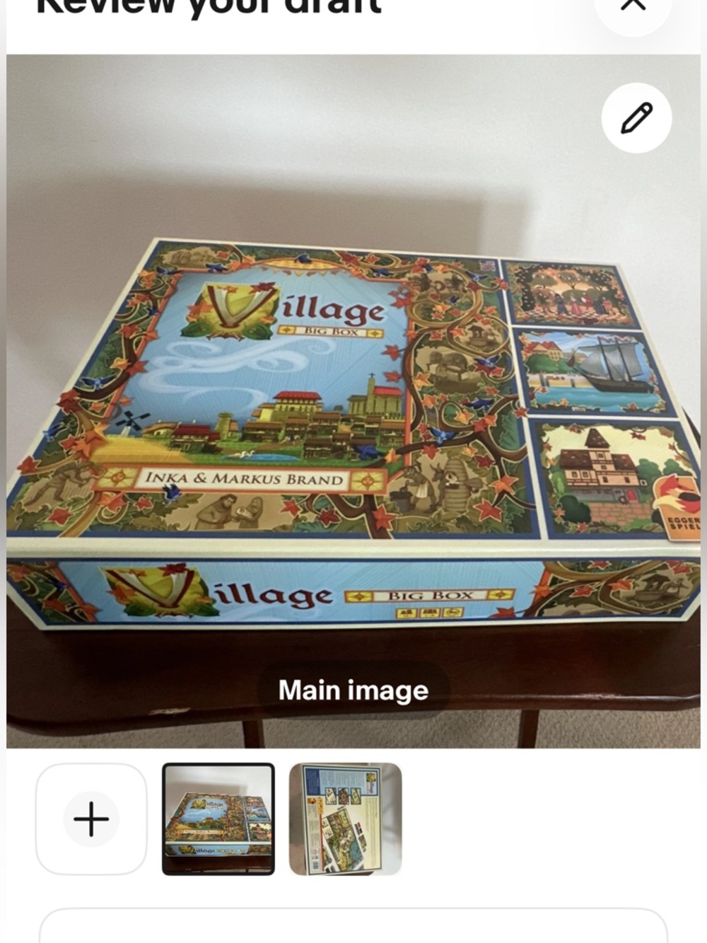 Eggertspiele Village Big Box Board Game Edition Kennerspiel 1-5 Players 2022